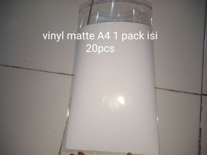 Kertas Sticker Vinyl Matte 150gr Gsm A4 Waterproof Stiker Vinyl Doff