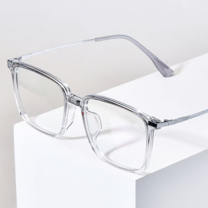 NIANZHEN แว่นวินเทจน้ำหนักเบาย้อนยุคสำหรับผู้หญิงแว่นตาดีไซน์แบรนด์สี่เหลี่ยมกรอบแว่นตาอัลลอยด์ TR90ของ NIANZHEN 5042