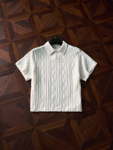OUMULONG | Husband Vibes Diamond Pattern Polo Shirt