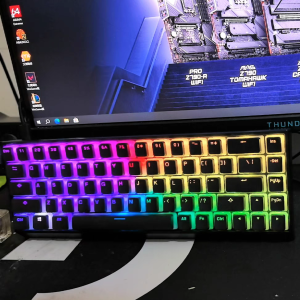 ปุ่มแป้นพิมพ์แบบหน้าปัดสีดำ Titan Black Pudding สำหรับ Wooting Night Demon ATK68 Magician Ace68K5F75F99 ปุ่มพิมพ์แบบหน้าปัดสีดำ