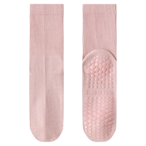 JIAZINI | Womens Yoga Pilates Non-Slip Sports Socks Mid-Calf Indoor Sports Floor Socks Summer Long Tube Socks Breathable Cotton Blend