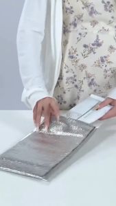 SUGA พร้อมส่ง ถุงฟอยล์เก็บอุณหภูมิ 10ชิ้น ถุงฟอยล์เก็บความร้อน/เย็น ถุงอลูมิเนียมฟอยล์ ช่วยรักษาอุณหภูมิอาหาร COD SUR330