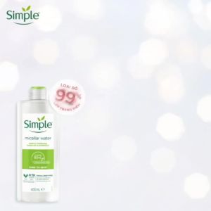 Nước tẩy trang Simple Micellar Cleansing Water EN157 làm sạch lớp trang điểm nhẹ dịu không cồn 200ml