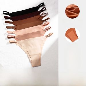 Châu Âu Và Mỹ Gợi Cảm Bikini Quần Lót Nữ Liền Mạch 1 Mảnh Đơn Giản Thấp Eo Không Mông Kẹp Nữ Tam Giác Quần Lót Nữ