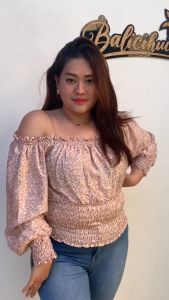 Balicihui Top Friska: Atasan Jumbo Plus Size & Blouse Top Kerut Sabrina