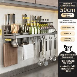 youqin | Multipurpose Wall Mounted Kitchen Storage Rack