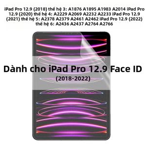 3 Miếng Bảo Vệ Màn Hình PET Cho iPad Pro 12.9 Nhiều Thế Hệ Phim Bảo Vệ Siêu Trong Suốt Cho Apple iPad