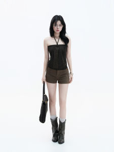 Melan Style Studs Decoration T-Shirt Fitted