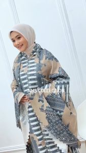 Mukena Dewasa Traveling Motif Terbaru Resleting 2in1 Laser Cut Mini Pouch Bahan Katun Premium