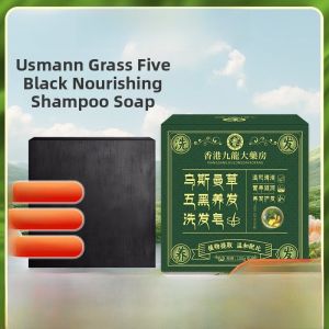 Handmade Plant Essential Oil Shampoo Soap Wueman Grass Hair Dyeing Soap Artemisia Plants Oil Natural Hair Care Cleaning Soap