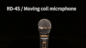 RAYHAYES Black Gold Dynamic Microphone Wired for Videoke with 5 Meter Cable for Karaoke