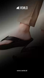 Venlo - Lite Sandal Jepit Pria Sandal Casual Lite Black Traveling sandal jepit Anti-selip Nyaman