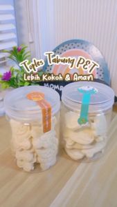 Paketan MURAH Toples Tabung PET 600 ML Wadah Snack Lebaran / Tempat Kue Kering / Tempat Wadah Bumbu Serbaguna / Toples Tabung 600 ML