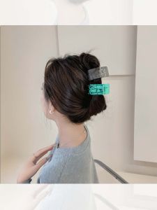 Sweet Cool Texture Hair Claw Womens Half Updo Jelly Color Korean Style Ins Hair Clip Fashionable Hair Accessories for Girls