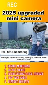 【100M clearly visible】camera kecil tersembunyi mini camera hidden camera cctv mini wireless camera video recorder wifi hd night vision camera baby monitoring camera 针孔摄像头