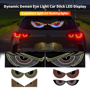 Cool Led Windshield Display Animation Flashing Demon Eyes for Front and Rear Windshield Dynamic Lights for Motor Vehicle