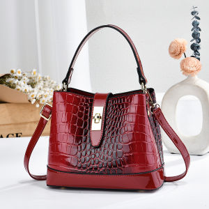 MEIXUAN | Crocodile Pattern New Trendy Shoulder Bucket Bag