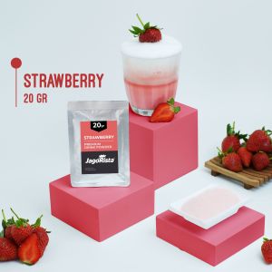 Jagorista Bubuk Minuman Strawberry 20 gr Sachet Kualitas Premium GOLD