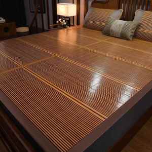 Double-Sided Charcoal-Edge Bamboo Mat