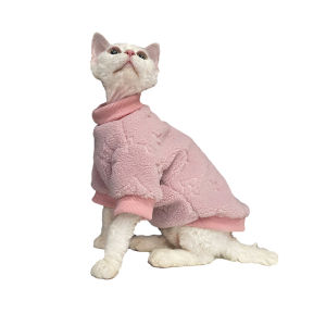 Tagkita Thickened Lamb Velvet Cat Clothes for Autumn And Winter Sphynx Hairless Cat Fashion Brand German Style Pet Supplies