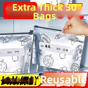 Túi đựng thực phẩm bằng giấy bạc dày dặn có khóa kéo