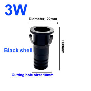 3W LED Đèn chiếu sáng 220V Downlight chiếu sáng nhà phòng đèn trần 3000K warmwhite thu nhỏ Đèn chiếu sáng cho tủ trưng bày