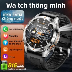 Đồng Hồ Thông Minh LIGE Dành Cho Nam Với Pin 515mAh Đèn UV Chức Năng Theo Dõi Nhịp Tim Tính Năng Gọi Bluetooth Tương Thích Với Android & iOS Thiết Bị Theo Dõi Thể Dục Đạt Tiêu Chuẩn Quân Sự