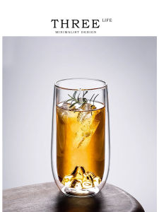 THREE LIFE | Heat-Resistant Double-Layered Glass Teacup