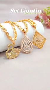 Kalung Dewasa Bunga Lapis Emas KL 156