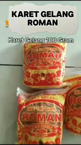 KARET GELANG KUNING 100Gram MURAH karet