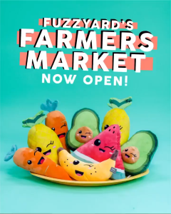 FuzzYard Winky Fruits Plush Dog Toys with Floppy Limbs & Squeaker | 5 Tutti Frutti Designs