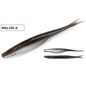 Mồi Câu Giả Spinpoler Jerk Shad Mềm 4.72 Inch Chất Liệu TPR Silicon Đuôi Chia Đôi Nhẹ Dùng Cho Câu Cá Biển Cá Vược - Gói 5 Cái