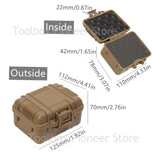 Small Tool Box Waterproof Shockproof Toolbox Suitcase Tools Storage Protector Organizer With Foam Pelican Case Plastic Hard Case