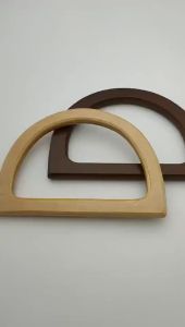 EELHOE | Handmade Handbag DIY Tote Purse Bag Frame DO U Shape Bamboo Bag Handles Making Bag Accessories Replacement Brown Handles