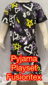 BAJU TIDUR BUDAK LELAKI BRAND FUSIONTEX SIZE 2-12 PYJAMAS BUDAK PEREMPUAN SET SELUAR PENDEK BUDAK PYJAMAS BUDAK