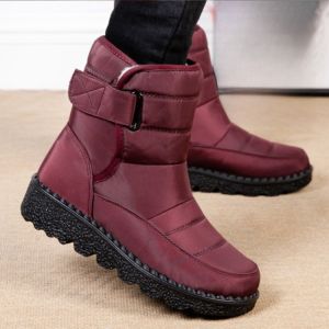 Womens Winter Thick Bottomed Fleece Lined High Top Snow Boots Special Extra Thick Cotton Shoes Anti Slip Outdoor Wear