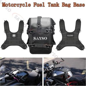 Motorcycle Fuel Tank Bag Base Vest Portable Motorbike Tank Bags Mounting Kit for Universal Off-road Motorcycle Fuel Tank Pack