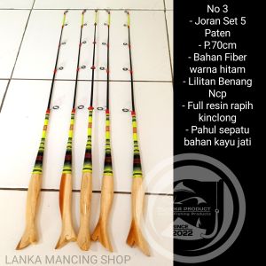 Joran Timbang Paten Set 5 Panjang 70-80cm