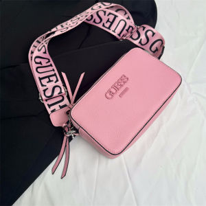 2024 Foreign Trade Popular Wide Shoulder Strap Letter Camera Bag High Texture Womens Shoulder Messenger Bag All-Match Small Square Bag