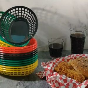 Food Serving Tray Basket for Rice meals Burger and fries LARGE TRAY
