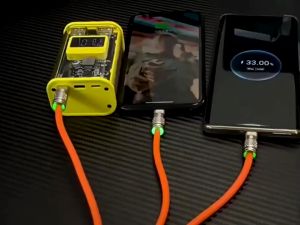 3 In 1 Zinc Alloy Charger Cable 120W 6A Super Fast Charger Type C Liquid Silicone Cable Micro USB Cable