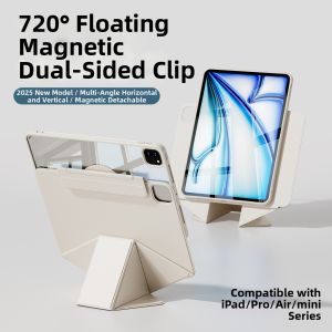 KENKE | Vỏ Bọc Hai Mặt Có Từ Tính với Khe Đựng Bút & Điều Chỉnh Chiều Cao cho Bảo Vệ iPad
