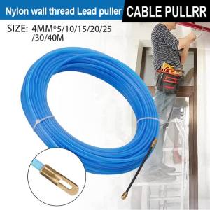 3mm 5M-40M Fiberglass Cable Puller Electric Cable Guide Device Nylon Duct Snake Wire For Electrician Fish Tape Wire Aid Tool