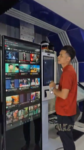 65" Landscape Advertising Screen Kiosk Digital Signage Wifi Freestanding Display