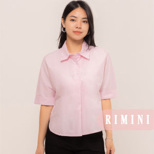 RIMINI - Kemeja Formal Wanita Berlengan Katun Premium Size XS-XL - Vicka Basic Shirt Top CO7024