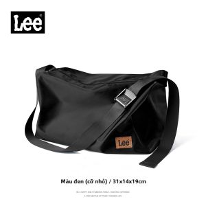 Lee | Túi Đeo Chéo Nam Công Sở Dung Tích Lớn Màu Đen