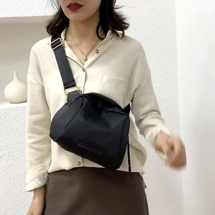 Korean Fashion Black Shoulder Bag for Woman Crossbody Messenger Bags Ladies  Solid Color Green Sling Bag for Women Casual Leisure All Match Lazada PH