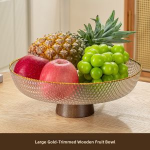 CRISTALGLASS | Aesthetic Large Capacity Fruit Plate Ornamental Dry Fruit Box