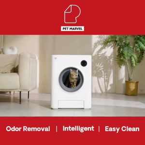 PET MARVEL Magic Cube Automatic Cat Litter Box Tandas Kucing Automatik(Self-Cleaning | App Control | Multiple Cats | Anti-splash Shovel | Appliances) 智能貓砂盆 Petmarvel