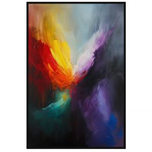 Tranh trừu tượng sơn dầu. Tranh treo tường dán tường Canvas. CGI-249